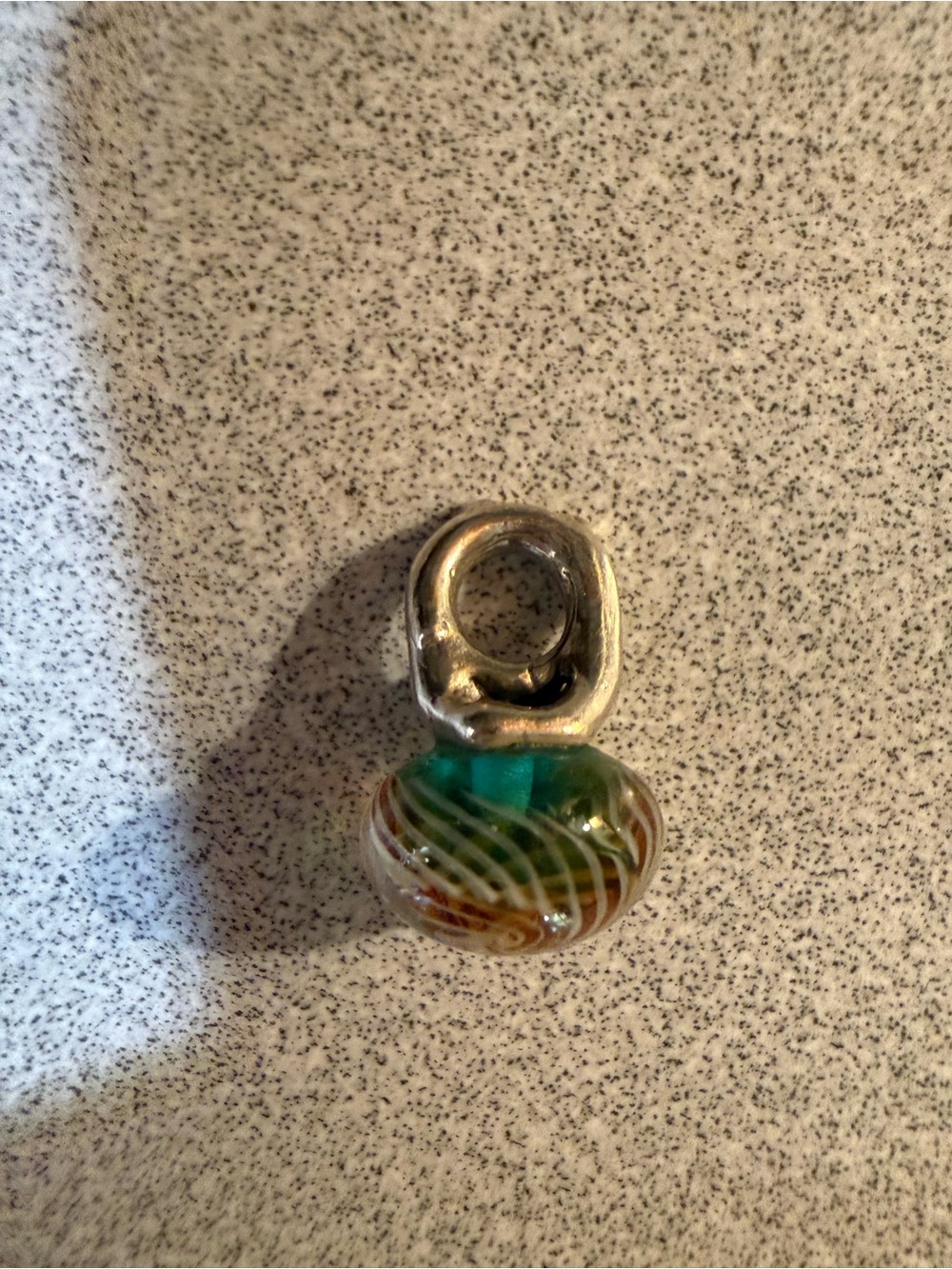 Trollbead Green Glass Bead Charm Pendant - Women's Jewelry